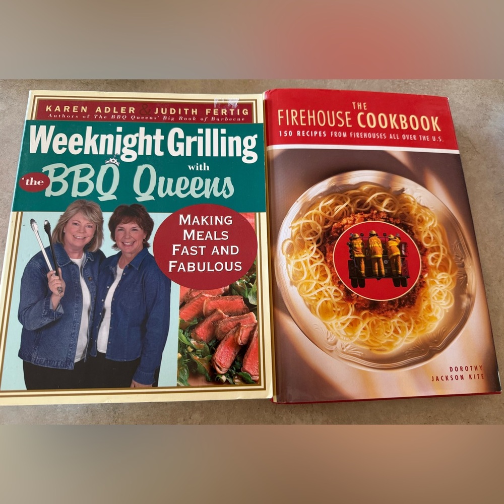 Weeknight Grilling & The Firehouse Cookbook | Set of 2